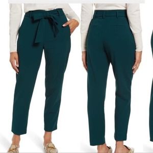 Halogen Teal Tie-Waist Pants